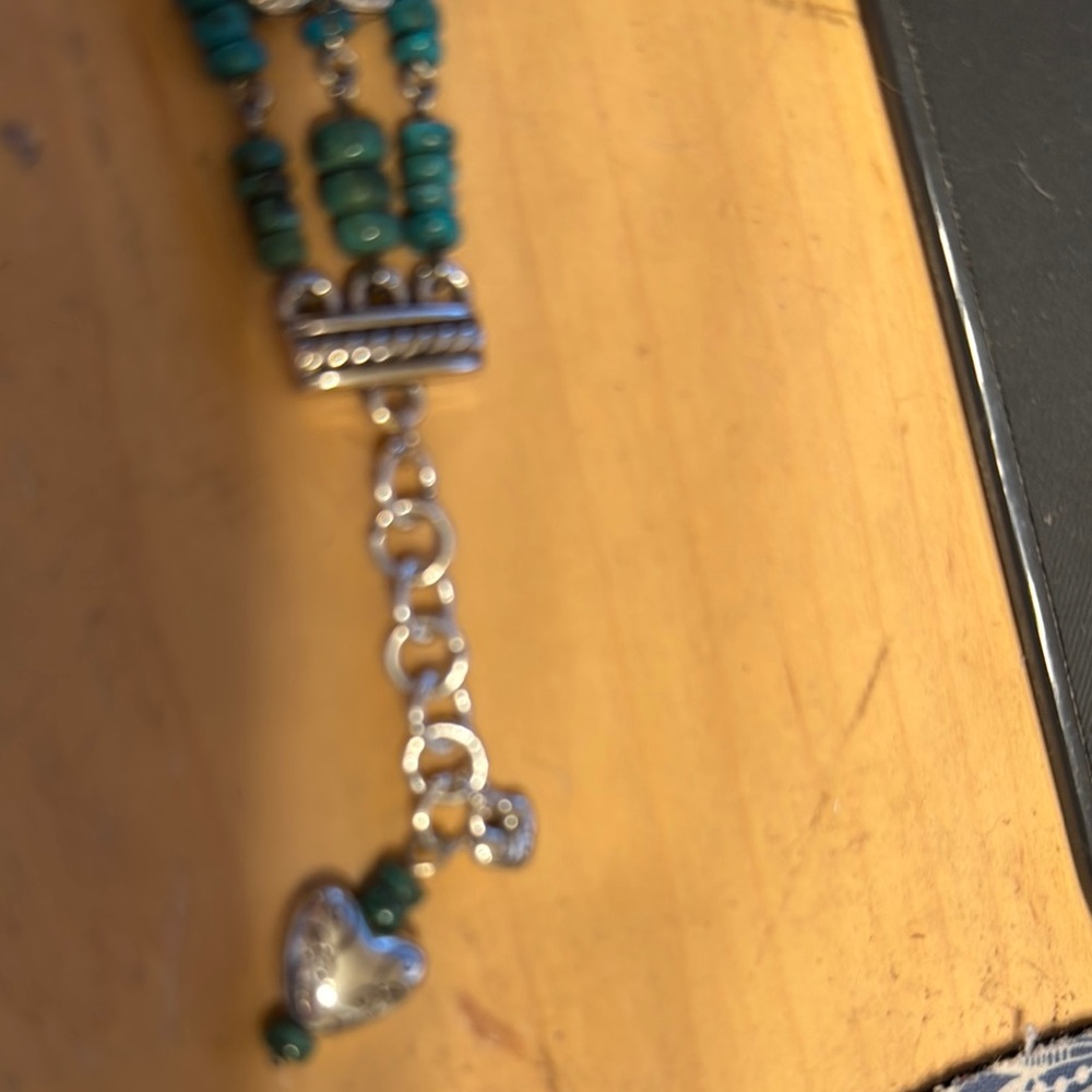 Brighton Silver and Turquoise Necklace Set - Picture 4 of 5